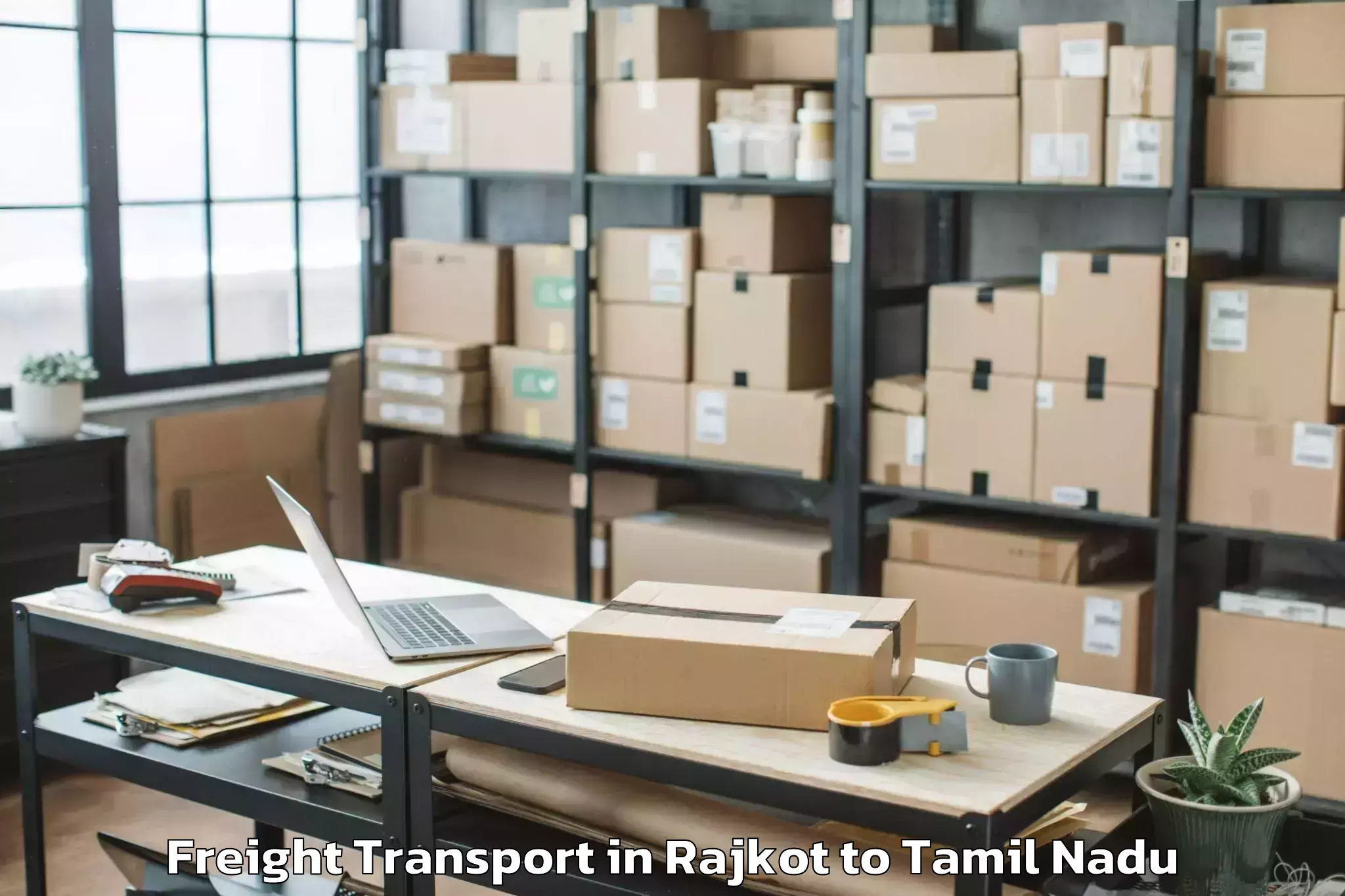 Get Rajkot to Minjur Freight Transport